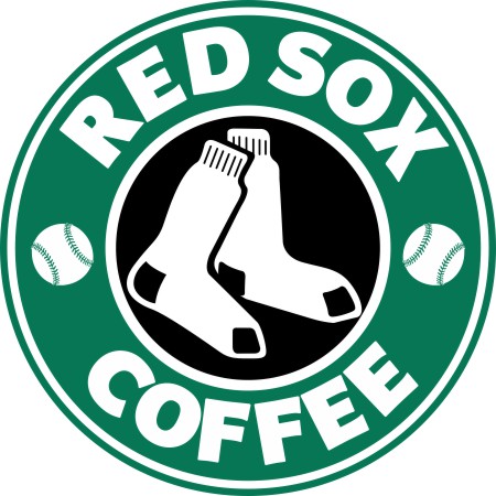 Boston Red Sox Starbucks Coffee Logo vinyl decal